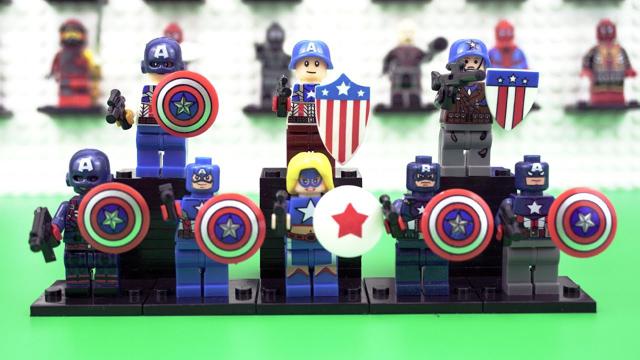 thật tuyệt! 8 phong cách đội trưởng minifigs Mỹ, không Legos