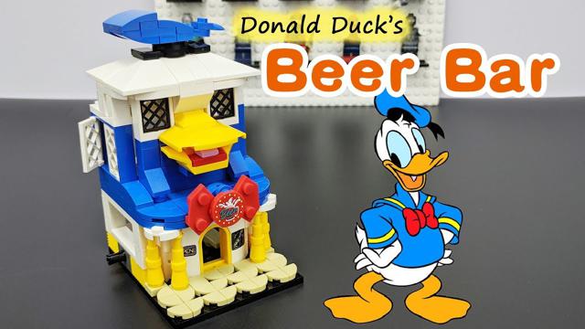ドナルドダックのビールバーレンガセット非公式レゴ:ディズニー城レゴ