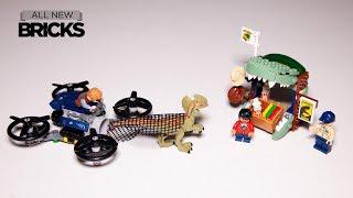 Leo jurassic world 75934 dilophosaurus pada kecepatan longgar