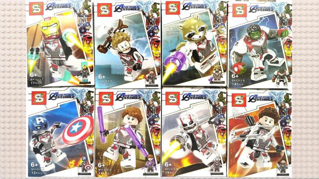 एवेंजर्स: एवेंजर्स minifigures ईंट सेट के लिए एंडगेम क्वांटम दायरे सूट