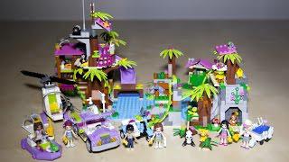 друзья Lego 41038 база спасения джунглей с 41036 41033 и 41032 скоростной сборки