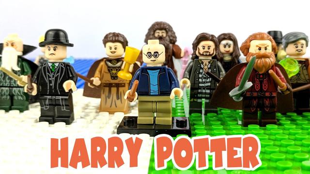 लेगो हैरी पॉटर minifigures ईंट सेट दिखाने (दस्तक बंद)