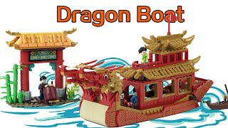 Ngày hội thuyền Lego 2020: Chiếc thuyền rồng du lịch mở thùng nhanh chóng tạo gió Trung Quốc