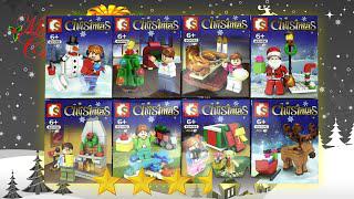 Lego Giáng sinh: 8 hộp đựng gỗ Giáng sinh với bộ sưu tập không chính thức Lego