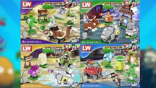 Đấu trường Lego thực vật, thây ma: 4 hộp 15 pvz đóng hộp gạch và xây dựng Lego không chính thức.