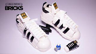 LEGO 10282 Adidas asli superstar berakselerasi sepatu kanan dan kiri.