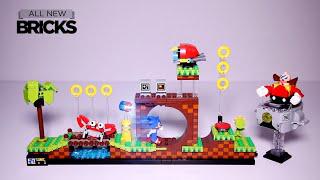 Lego идеи 21331 Соник ежа-зеленая горная зона скорость построить