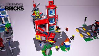 Trạm cứu hỏa Lego 60320 đang được xây dựng nhanh chóng.