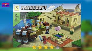 Lego Minecraft Village Brick Sets Unbox & Build | Unofficial Lego