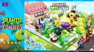 Đấu trường Lego thực vật thây ma: Bữa tiệc ở hồ bơi với những bộ đồ trang trí không chính thức của Lego.