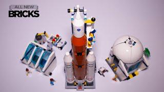 レゴシティ60351アルテミス1ロケット発射センターのスピードアップ建設