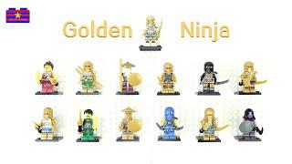 золотые ниндзя Minifigures Unboxing & Show