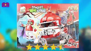 LEGO Plants vs. Zombies: mecha-football Zombie Brick Set Unbox & Build | неофициальный LEGO