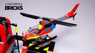 LEGO город 60411 пожарный спасательный вертолет скорость строительства