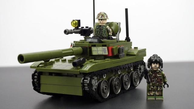 レゴタンク:タイプ85主力戦車レンガセットのビルド&ショー|中国のレゴsb105514