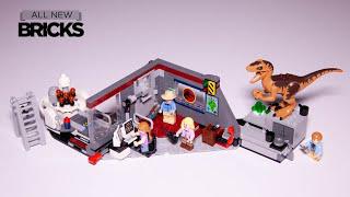 Fino jurassic world 75932 jurassic Park velociraptor mengejar kecepatan.