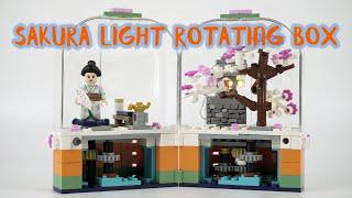 Sakura(さくら) Series: Cherry-blossom Rotating Box With LED Light Brick Set Unbox & Build