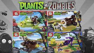 Lego Pvz: 4 bộ cây cối VS thây ma mở thùng và tốc độ xây dựng hệ thống Lego Trung Quốc 1437