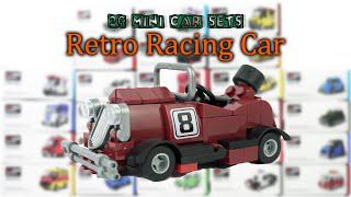 Lego Car Serise 1/26: Pullback Retro Racing Car Set Build & Review | China Lego