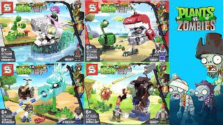 レゴ植物大戦ゾンビ:4セットのPvZ機械とゾンビ小細工箱を開けて速造|中国レゴ