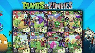 レゴ植物大戦ゾンビ:8箱PvZレンガセット解体箱と建設|非公式レゴ