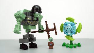 Лего растения против зомби 2: gargantuar против hurrikale unbox & building Неофициальный Lego