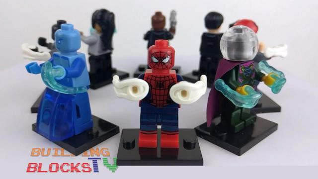 lego spider-man far from home 8 minifigures,unofficial lego