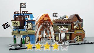 Lego Street вид: 4 коробки пираты города кирпич устанавливает распаковки и построить полуофициальный Lego