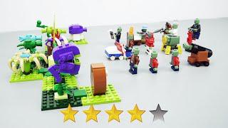 Đấu trường Lego thực vật thây ma: 12 đến 1 đến những bộ sưu tập gạch lớn, và xây dựng những chiếc Lego không chính thức.