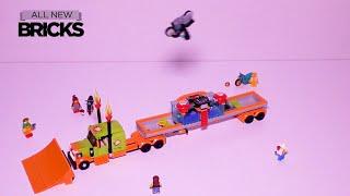 Thành phố Lego đóng thế 60294 đóng thế chiếc xe tải chạy tốc độ