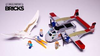 Lego Jurassic World 76947 quetzalcoatlus самолет засада скорость строительства