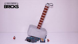 Chiếc búa của Lego, 76209 Lôi Thần, được xây dựng một cách nhanh chóng.