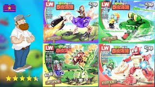 Pvz2: 4 кирпича на пляже Big Wave Unboxing & Building