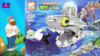 LEGO Tumbuhan VS Zombie: PvZ Zombie untuk membongkar peti kayu dan membangun LEGO tidak resmi