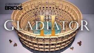 Gabungan pertama 2 buah lego colosseum untuk gladiator ii