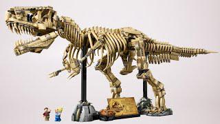 Lego jurassic dunia 76968 fosil dinosaur: tyrannosaurus rex membina kelajuan